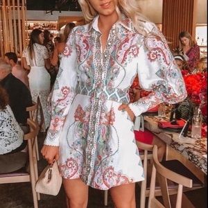 Zimmerman Ninety Six Paisley Dress. Size 0